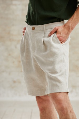 Hanf Shorts Heet Greige from Jyoti - Fair Works