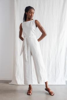 Hanf Jumpsuit Anusha Greige via Jyoti - Fair Works