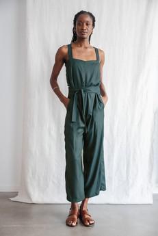 Modal Jumpsuit Suvan Waldgrün via Jyoti - Fair Works