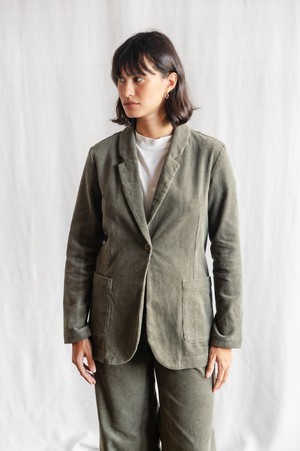 Bio-Baumwollcord Blazer Sharad Pistazie from Jyoti - Fair Works