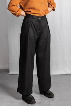 Hanf/Tencel Hose Meghana Schwarz via Jyoti - Fair Works