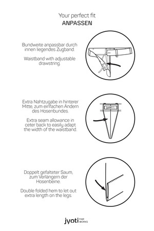 Bio-Baumwollcord Hose Harinder Nachtblau from Jyoti - Fair Works