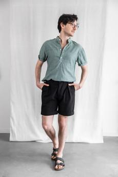 Bio-Baumwoll Shorts Heet Schwarz via Jyoti - Fair Works