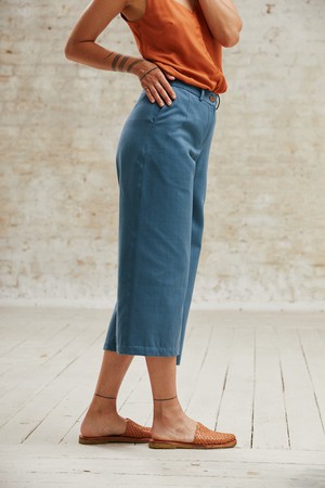 Bio-Baumwoll Culotte Hema Ozean from Jyoti - Fair Works