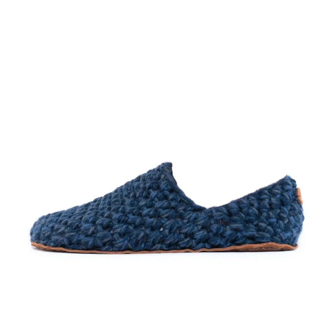 Midnight Blue Bamboo Wool Slippers from Kingdom of Wow!