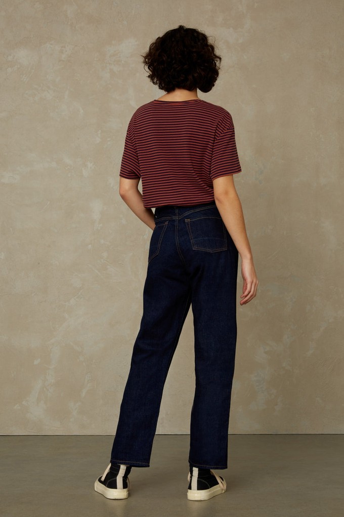 LIORA CROPPED SELVAGE | CLEAN EASY FADE INDIGO RINSE from Kings of Indigo