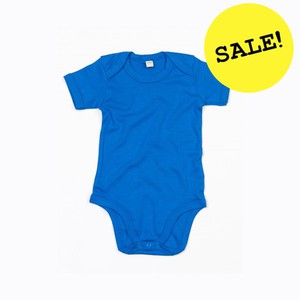 Babybody kurzarm Blanko Blau from Kipepeo-Clothing