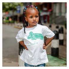 CRICODILE Kinder Shirt Weiß via Kipepeo-Clothing