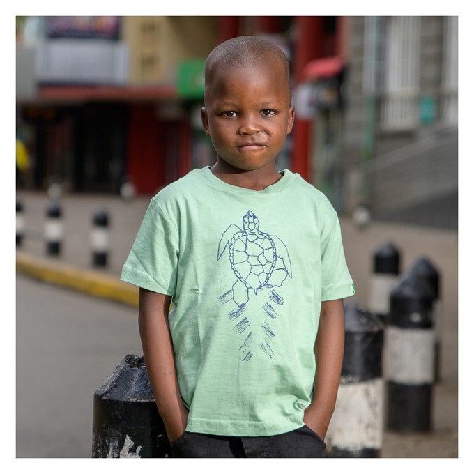 WATAMU Kinder Shirt Mintgrün from Kipepeo-Clothing