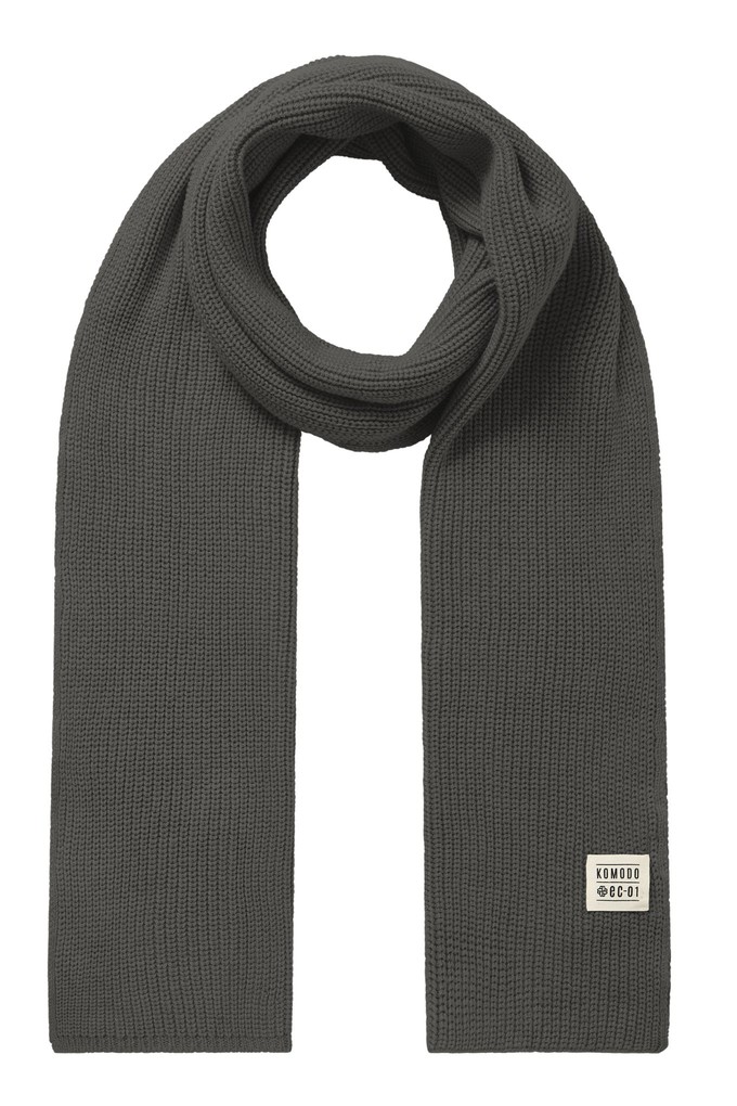 LONDON - GOTS Organic Cotton Scarf Grey from KOMODO