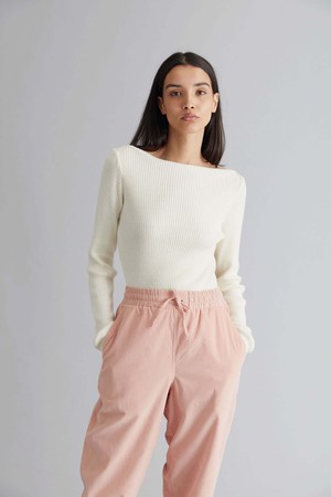 RAMA - Organic Needle Cord Trousers Pink from KOMODO