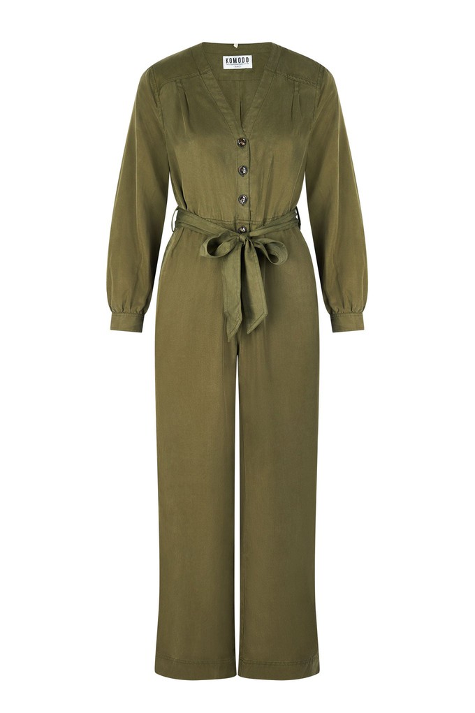 MAKI - Tencel Jumpsuit Khaki from KOMODO