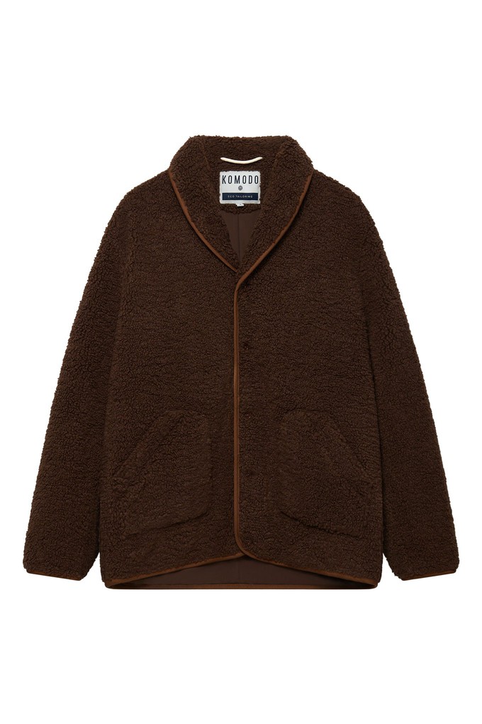 MATEO - Recycled PET Fleece Jacket Walnut from KOMODO