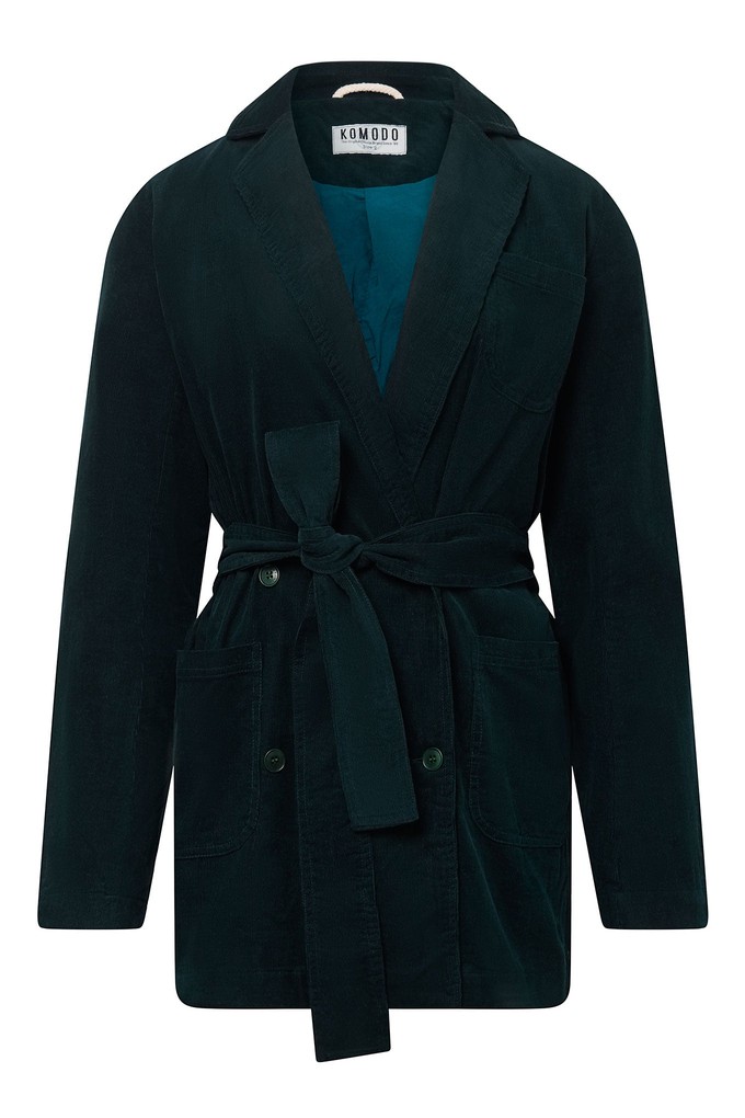 MEG Organic Cotton Needlecord Blazer - Dark Marine from KOMODO