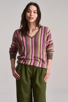 CLOVER - Linen Jumper - Stripe via KOMODO