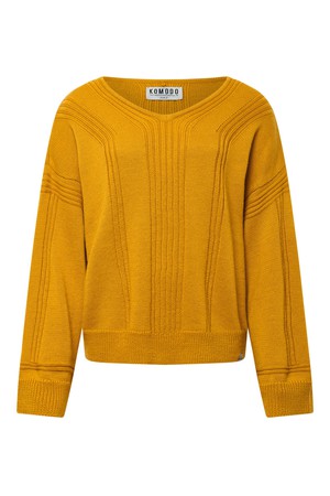 ANYA Fine Merino Wool Jumper - Mustard from KOMODO