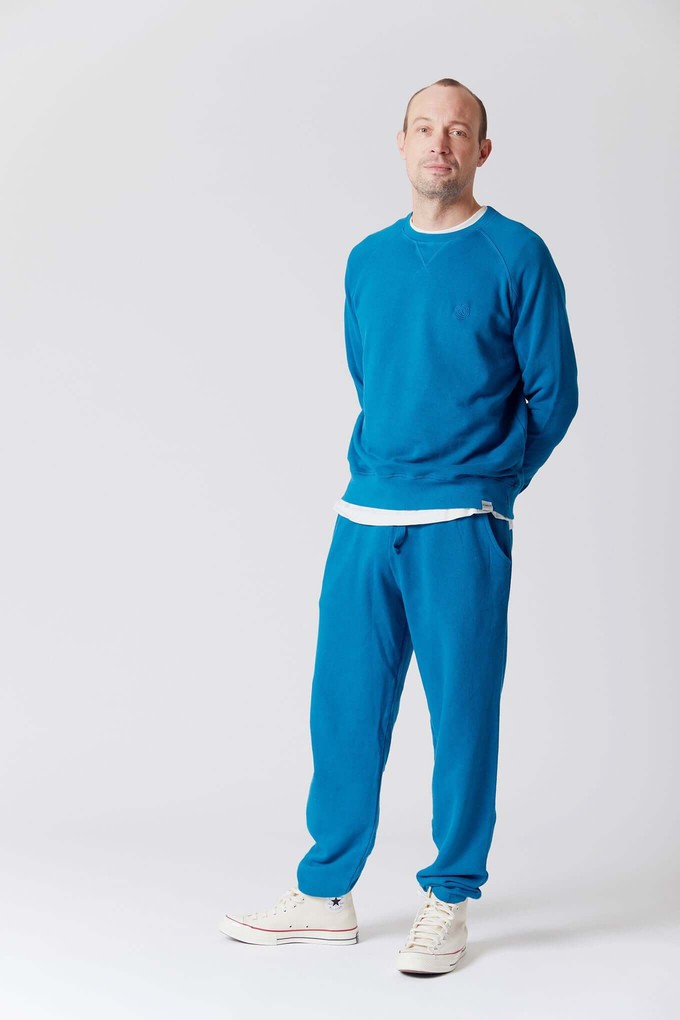 ANTON - Organic Cotton Sweat Teal Blue from KOMODO