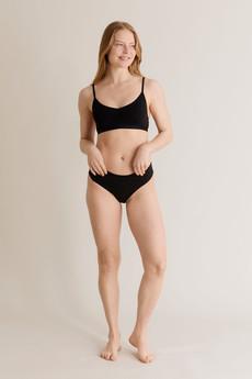 ODETTE Briefs - GOTS Organic Cotton Black via KOMODO