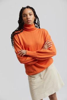 MAXINE - Organic Cotton Jumper Burnt Orange via KOMODO