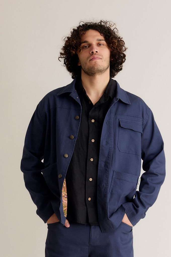 LANDON - Organic Cotton Jacket Navy from KOMODO