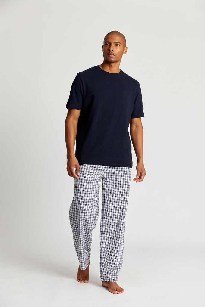 JIM JAM Mens - Organic Cotton Pyjama Bottoms White from KOMODO