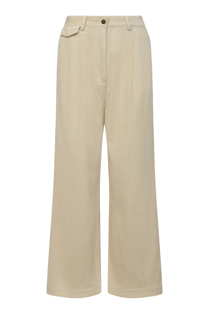 TIGER - Organic Cotton Jumbo Cord Trouser Winter White from KOMODO