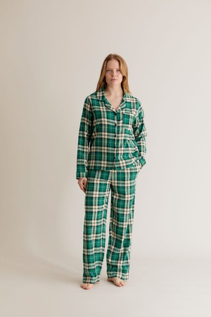 JIM JAM Womens Organic Cotton Pyjama Set - Green from KOMODO