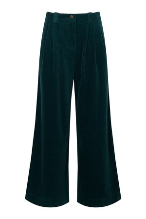 LOLA Organic Cotton Corduroy Trouser - Marine Green from KOMODO