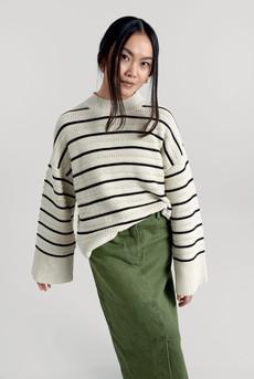 MARGOT - GOTS Organic Cotton Jumper Ivory via KOMODO