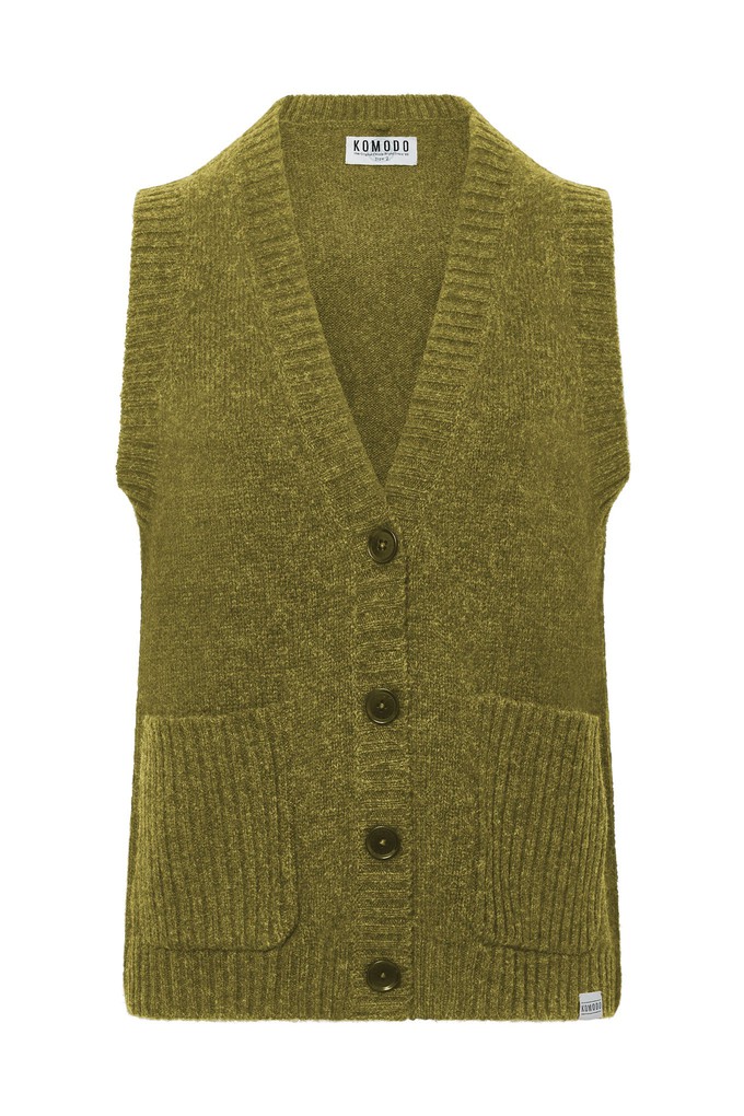 SATOSHI Wool Vest - Green from KOMODO