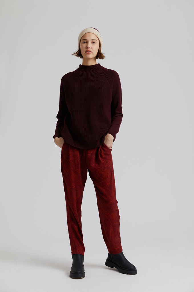 KATTY - Fine Merino Wool Jumper Walnut Brown from KOMODO