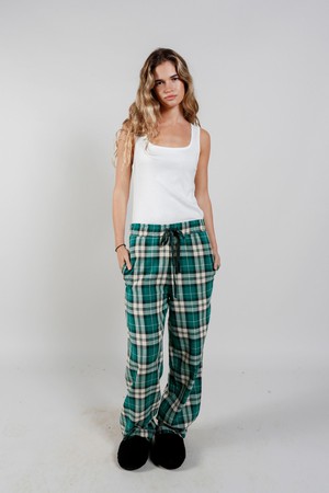 JIM JAM Womens Organic Cotton Pyjama Bottoms - Green from KOMODO