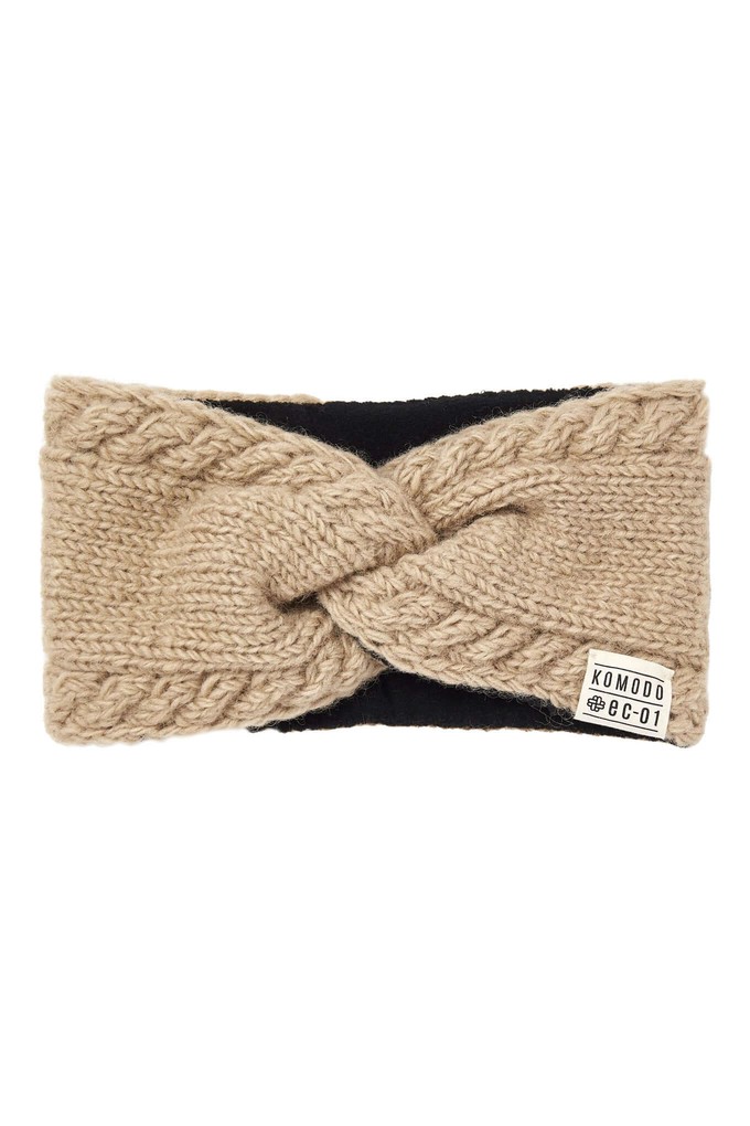 BIWA - Fleece Lined Lambswool Ear Warmer Putty from KOMODO