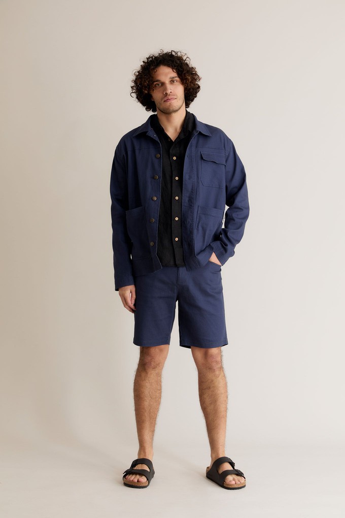 LANDON - Organic Cotton Jacket Navy from KOMODO