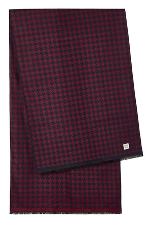 HOUNDSTOOTH - Recycled PET Shawl Cherry Red from KOMODO