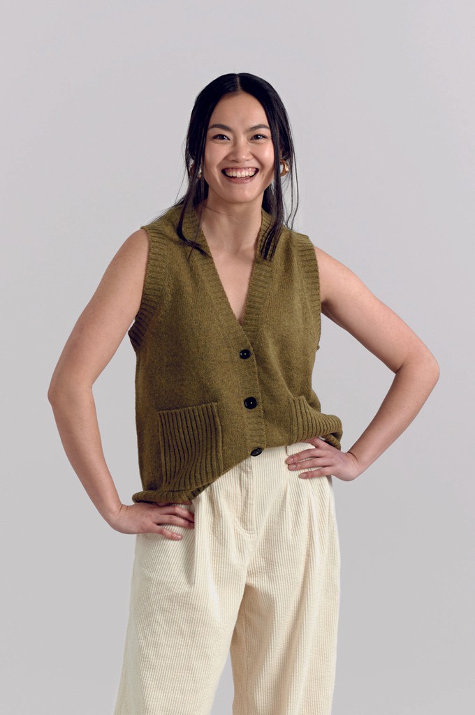 SATOSHI Wool Vest - Green from KOMODO