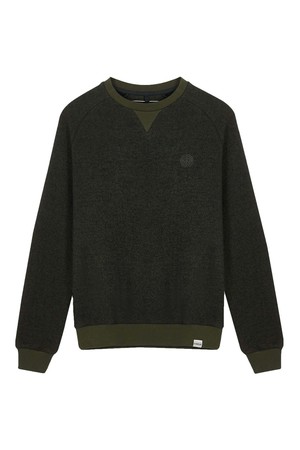 ANTON Women's - Organic Cotton Melange Crew Green from KOMODO