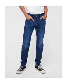 Jim Regular Slim Fit Jeans Faded Indigoblau via Kuyichi