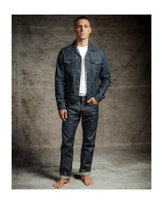 Scott Regular Fit Jeans Dry Denim Selvedge Recycled via Kuyichi