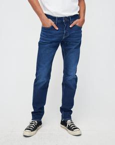 Jim Regular Slim Fit Jeans Faded Indigoblau via Kuyichi