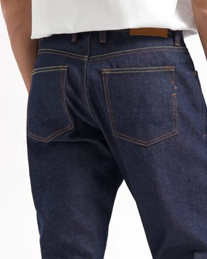 Scott Regular Fit Jeans Dry Denim Selvedge Recycled from Kuyichi