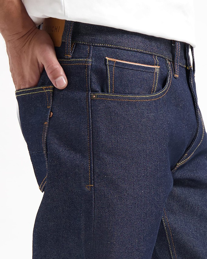 Scott Regular Fit Jeans Dry Denim Selvedge Recycled from Kuyichi