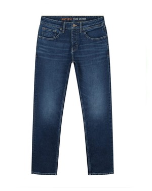 Jim Regular Slim Fit Jeans Faded Indigoblau from Kuyichi