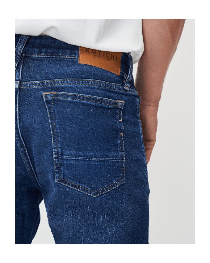 Jim Regular Slim Fit Jeans Faded Indigoblau from Kuyichi