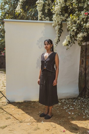 Sonder Waistcoat & Long Skirt from Lafaani