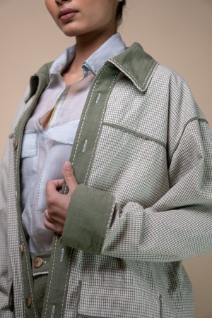 Meadows Oversized Shirt Jacket from Lafaani