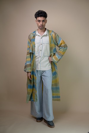 Meadows Unisex Hand Painted Trench from Lafaani