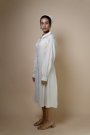 Meadows Panelled Shirt Dress from Lafaani