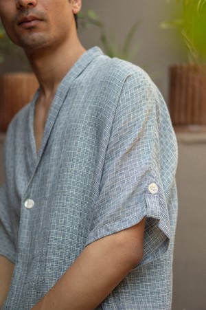 Effortless Edit Kimono Shirt - Indigo from Lafaani