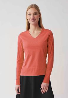 V-Neck Shirt Mara via LANA Organic